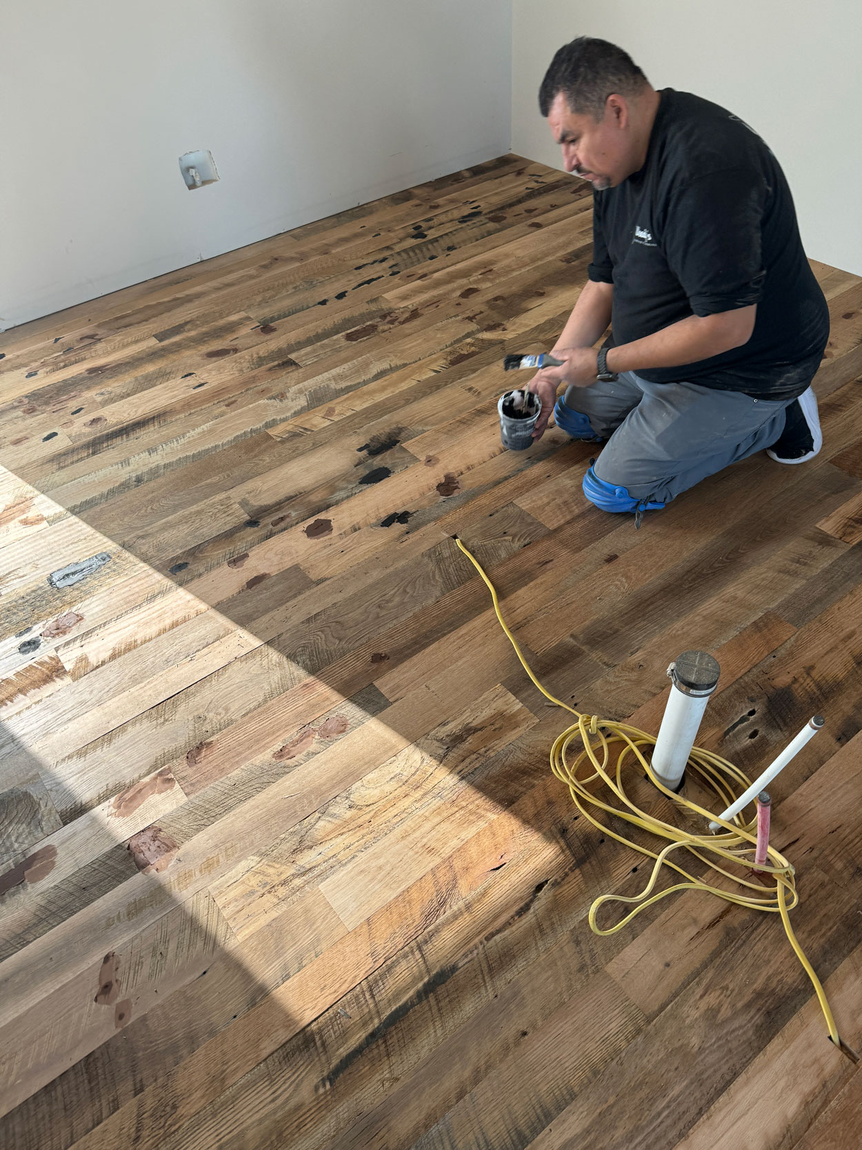 utah hardwood floor restoration by craftsman.