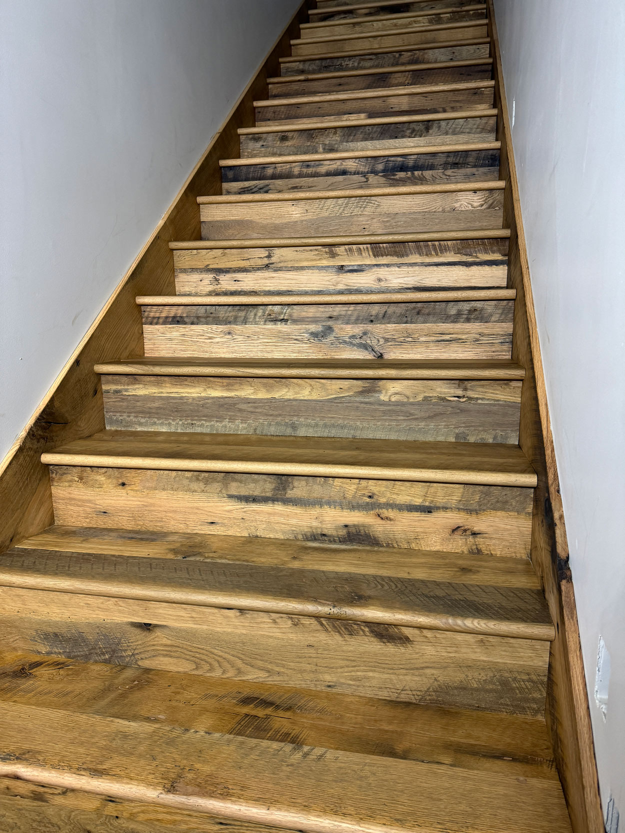 utah hardwood floor restoration including stairs.