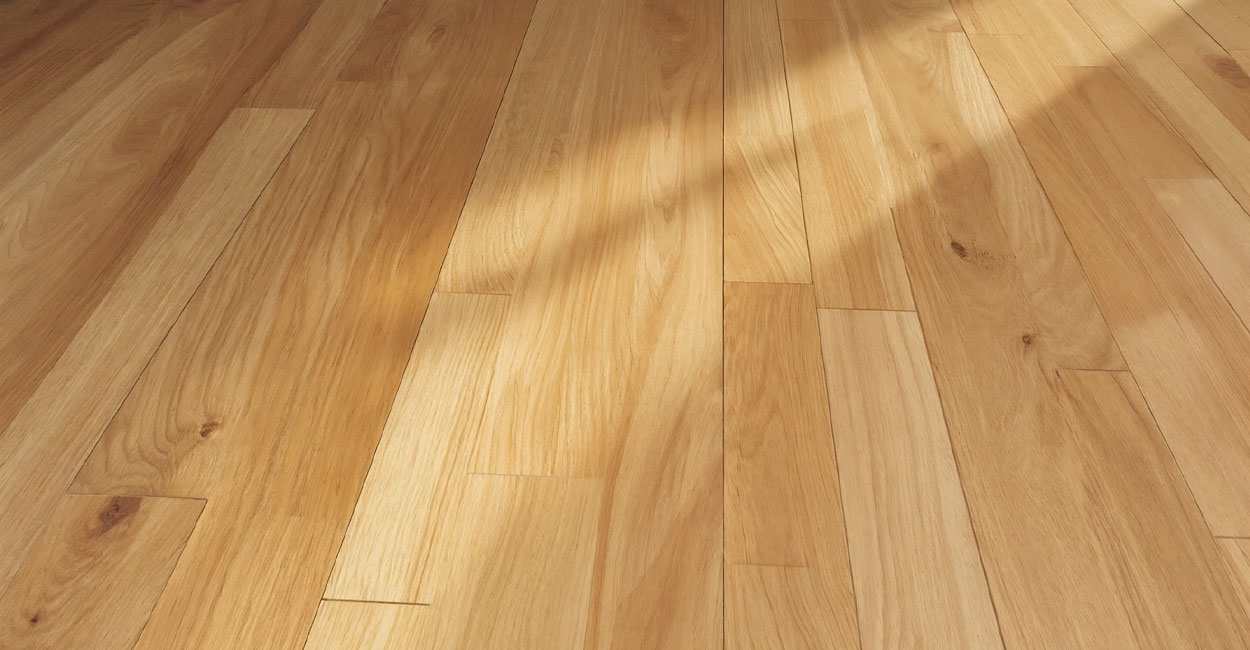 Close-up of hardwood planks illustrating how low humidity in Salt Lake City impacts wood stability